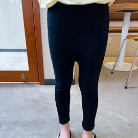2022春装新款儿童黑色打底裤女童弹力裤女宝宝洋气紧身裤K132E