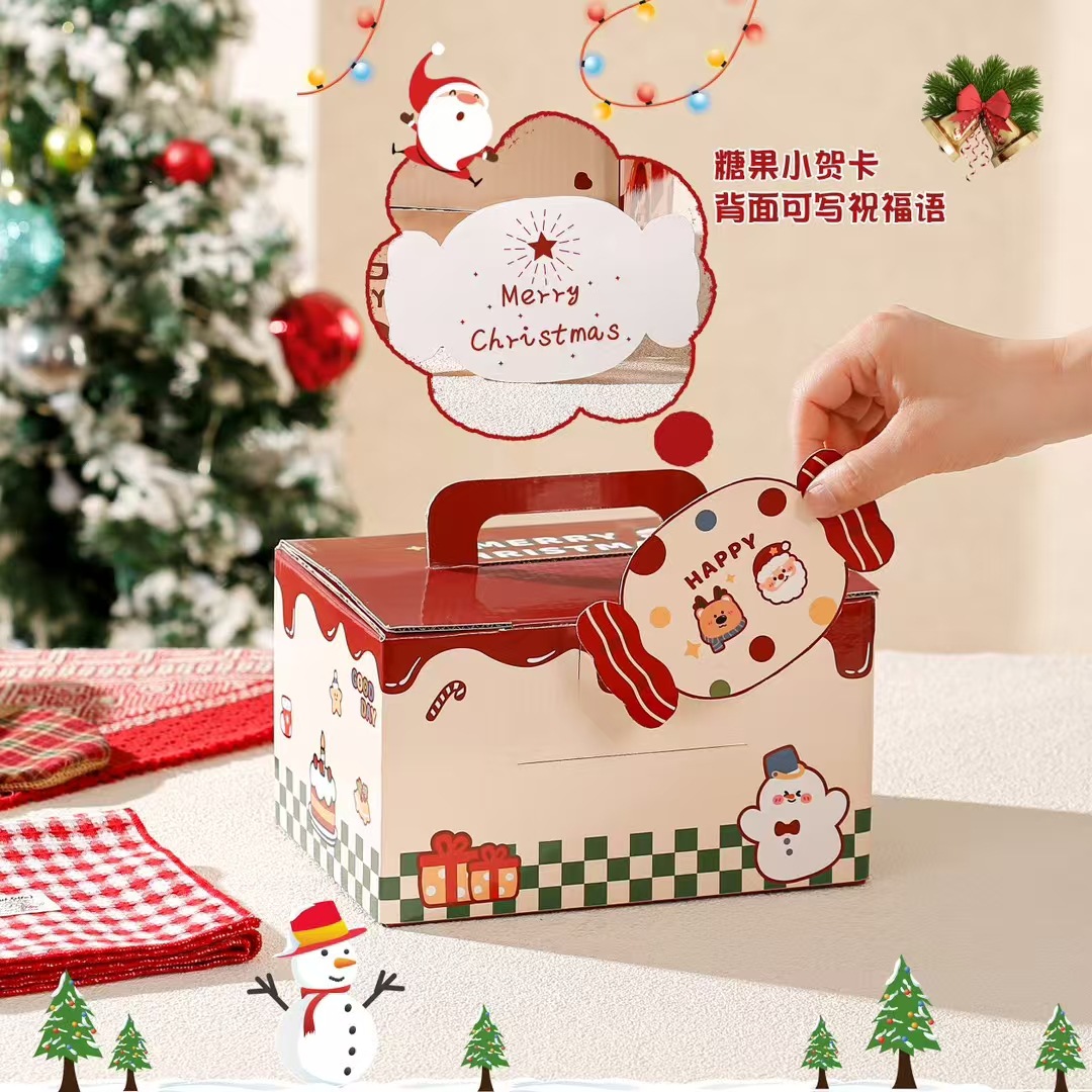 Taza de Navidad creativa, taza de caramelo, souvenirs de cerámica, linda caja de regalo, taza de agua potable personalizada transfronteriza para el hogar