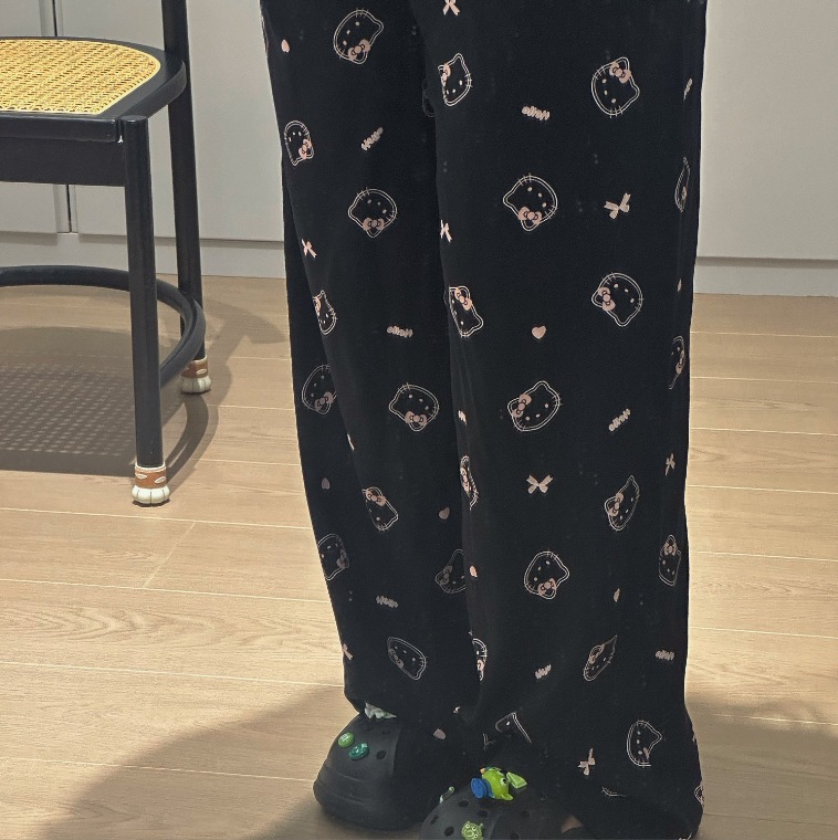 [5 días de preventa] [Pantalones de seda de algodón] Pantalones de pijama de seda de algodón para mujer