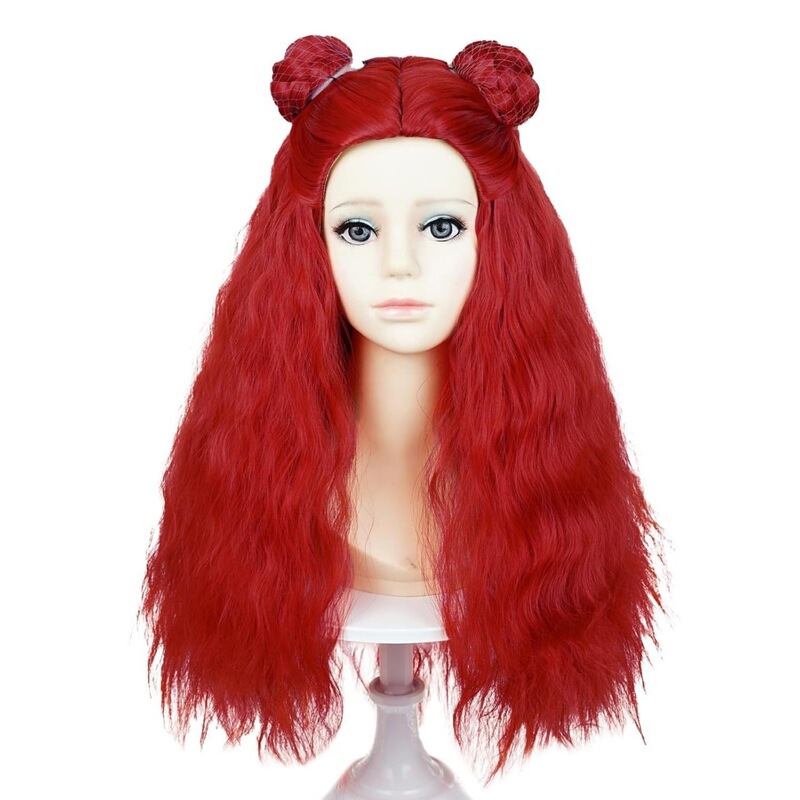 Starlight Successor Princess Rebel Alliance Descendants 4 Cosplay Red Heart Queen Wig Women's Long Wavy Wig Starlight Successor Princess Rebel Alliance Descendants 4 Cosplay Red Heart Queen Wig Women's Long Wavy Wig