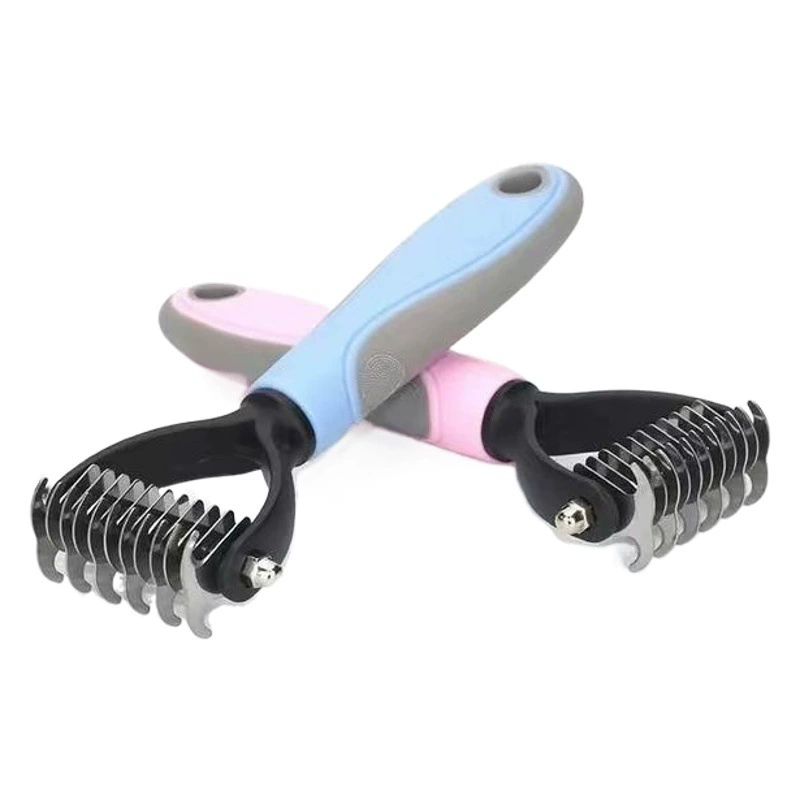 Расческа для домашних животных Расческа для собак Двусторонняя щетка для плавающих волос Расческа для кошек Расческа для золотых волос