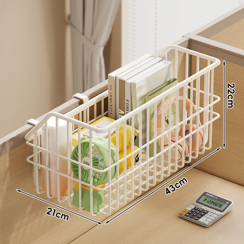 事務机の物置棚の事務室のデスクトップの収納箱のステーションは神器を整理してベッドの上でかごを収納します。|undefined