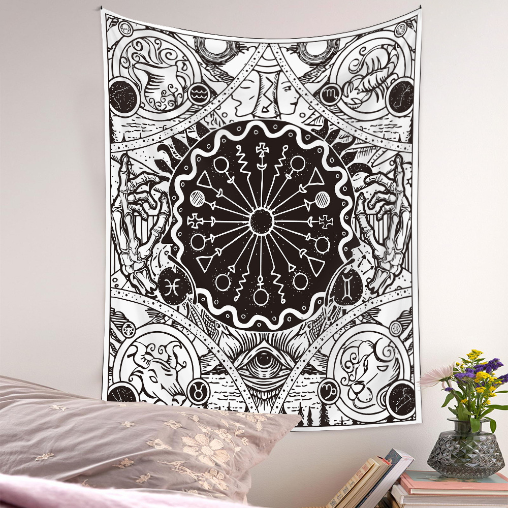 Bohemian Style Color Butterfly Plants Pattern Room Decoration Tapestry Wholesale Nihaojewelry display picture 11