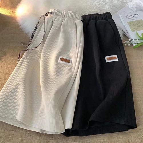 Summer Men's Simple Casual Quick-Dry Breathable Beach Shorts Men's Trendy Fashion Loose Drooping Sensation Sports Shorts
