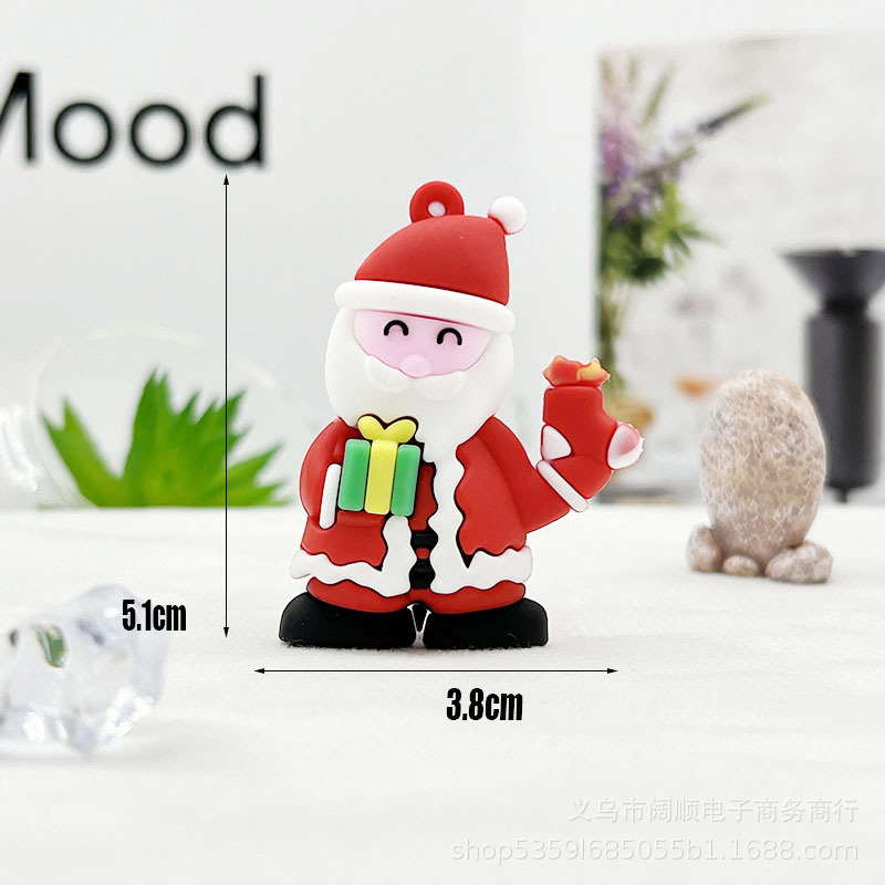 サンタクロースのキーホルダー人形ストラップクリスマス雪だるまクリスマスプレゼント考古学ブラインドボックスクリスマスアクセサリー|undefined
