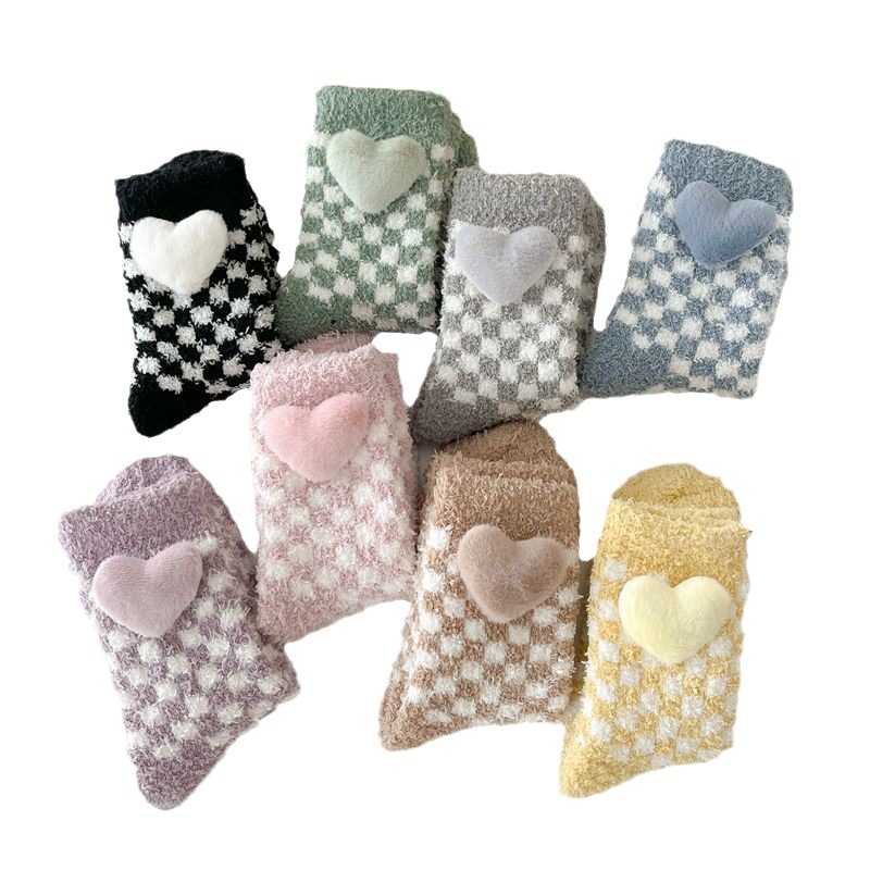 Calcetines de Piso Medianos para Mujer de Poliéster Transpirables y Antideslizantes para el Hogar