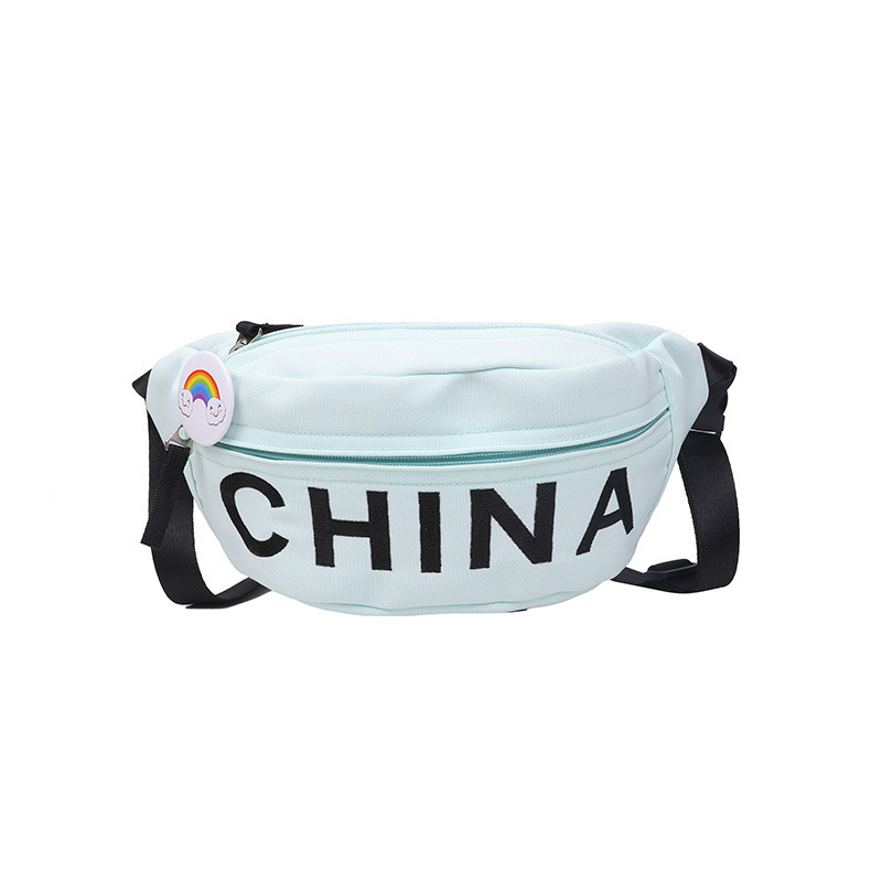 Nuevo tipo de bolso infantil estilo coreano de moda letras bolso de mochila para hombres simple de alto valor de belleza bolso de pecho ligero