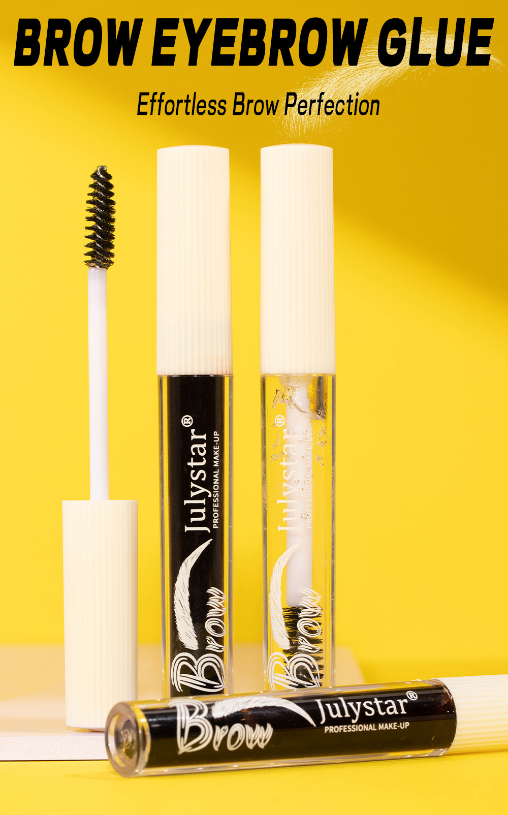 Julystar Eyebrow Gel is a waterproof, non-smudging, long-lasting waterproof, natural and three-dimensional liquid that dries quickly Specification drawing