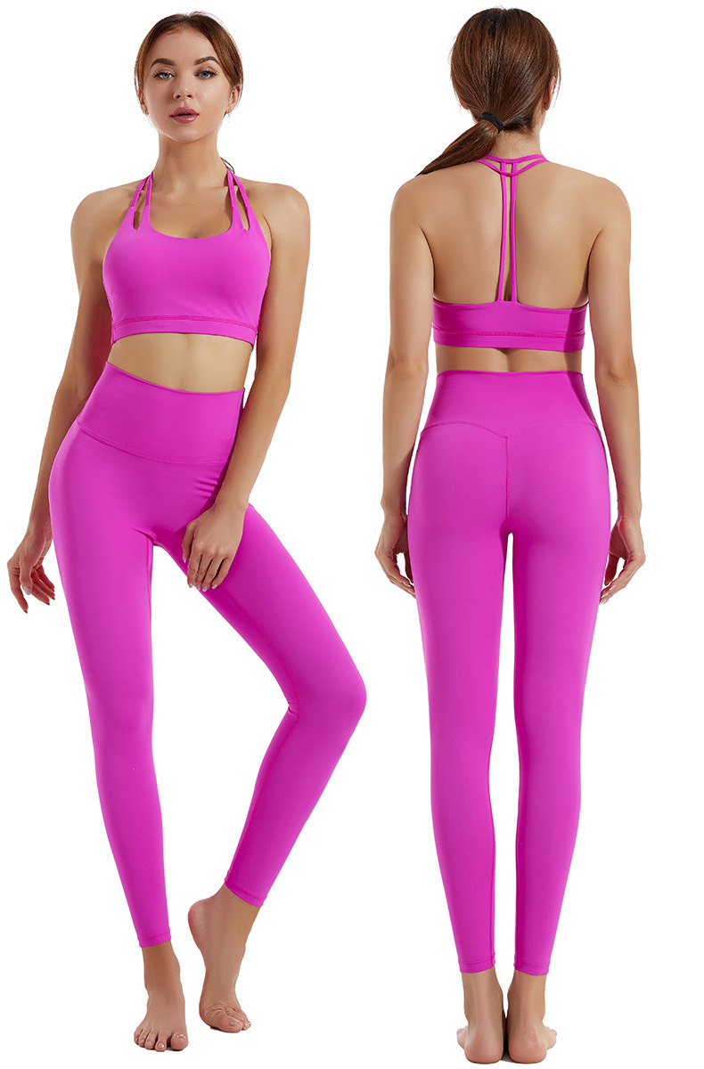 ng2510292 Ng2510292 Cross-border Yoga Clothing For Women, Summer Shockproof Push-up Sports Bra And High-waisted Butt-lifting Fitness Pants_ecoleips.com