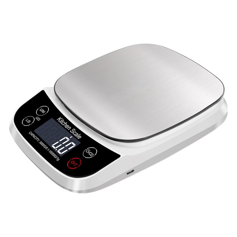 Бытовые электронные весы 5 кг/.1 г водонепроницаемые кухонные весы 3 кг/0,1 г-10 кг/1 г из нержавеющей стали перезаряжаемые кухонные весы