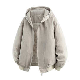 90白鸭绒羽绒服男加厚保暖连帽冬季男装2025新款防风外套潮牌上衣