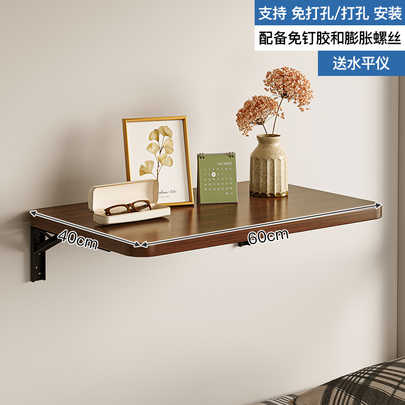Estantes de pared color nuez estante de exhibición de pared estante de exhibición de pared estante de almacenamiento colgante de pared soporte suspendido partición en forma de palabra