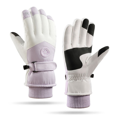 Ski gloves winter warm men and women cycling thickened finger touch screen mountaineering non-slip windproof Amazon A30H