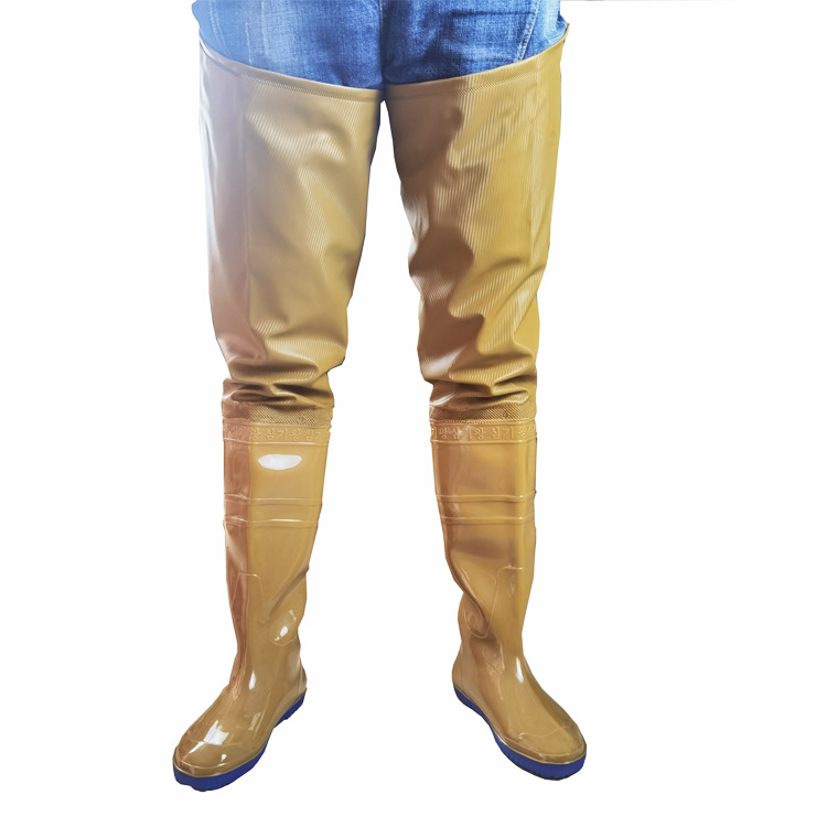 摸鱼裤畜牧养殖清扫防水裤捕鱼下水裤平底不沾泥防水稻田靴插秧裤