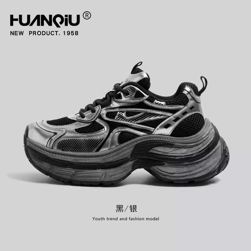 블랙과 실버 여성화 31226