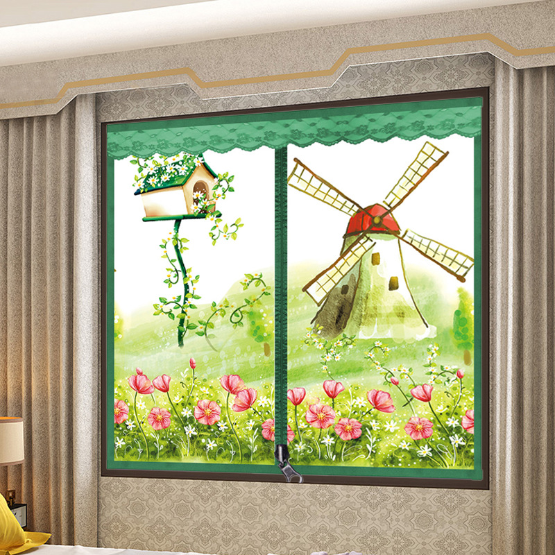 Malla Mosquitera con Cierre de PVC para Puertas y Ventanas