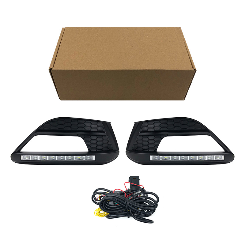 MG Daytime Running Lights for MG MG6 10-14 (Gündüz işıqları) - three-colors-white-light-flowing-yellow-turn-signal-ice-blue-set