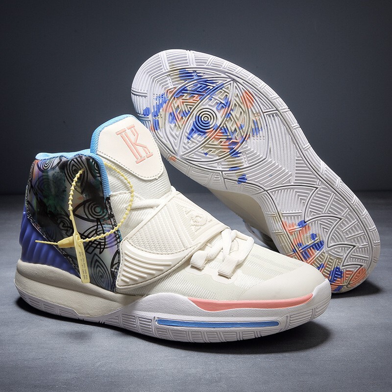 Irving 6Th Generation Limited Edition Basketball Shoes 7Th Generation Air Cushion Junior and High School Male and Female Students Practical Anti-Slip Sneakers Will Make Noise When Rubbed