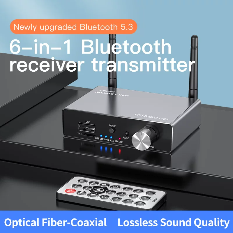 Новый усилитель мощности Bluetooth приемник адаптер 5.4 плеер USB аудио динамик конвертер с пультом дистанционного управления беспроводной
