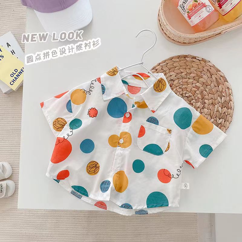 Niños traje verano 2023 nuevos niños camisa casual pantalones cortos guapo bebé suelta moda estilo coreano