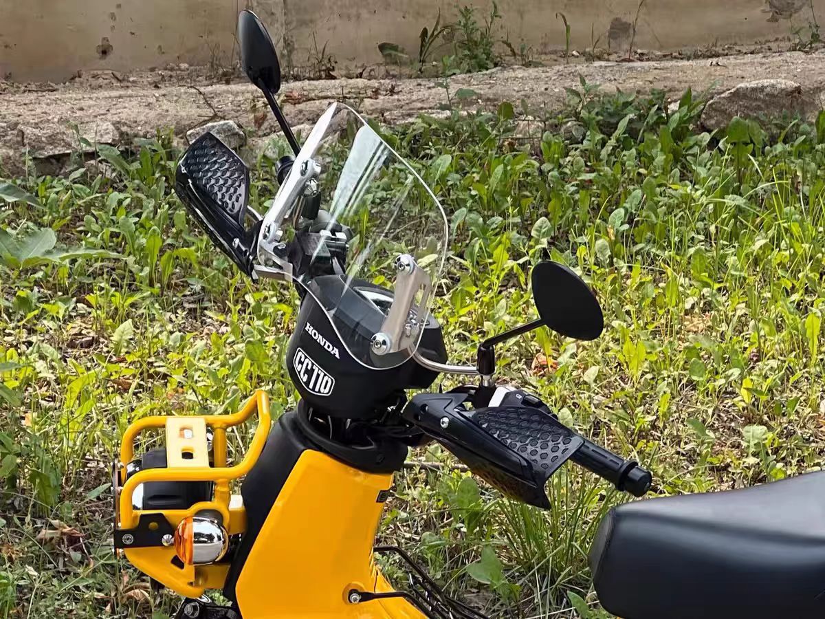 Suitable for Honda CROSS CUB 110 Beast Front Windshield CC110 Modified Windshield Retro Windshield Accessories