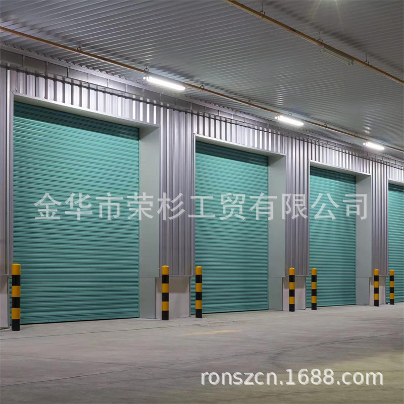 电动翻板门铝合金车库门螺旋硬质快速卷帘门商铺卷闸门升降卷拉门