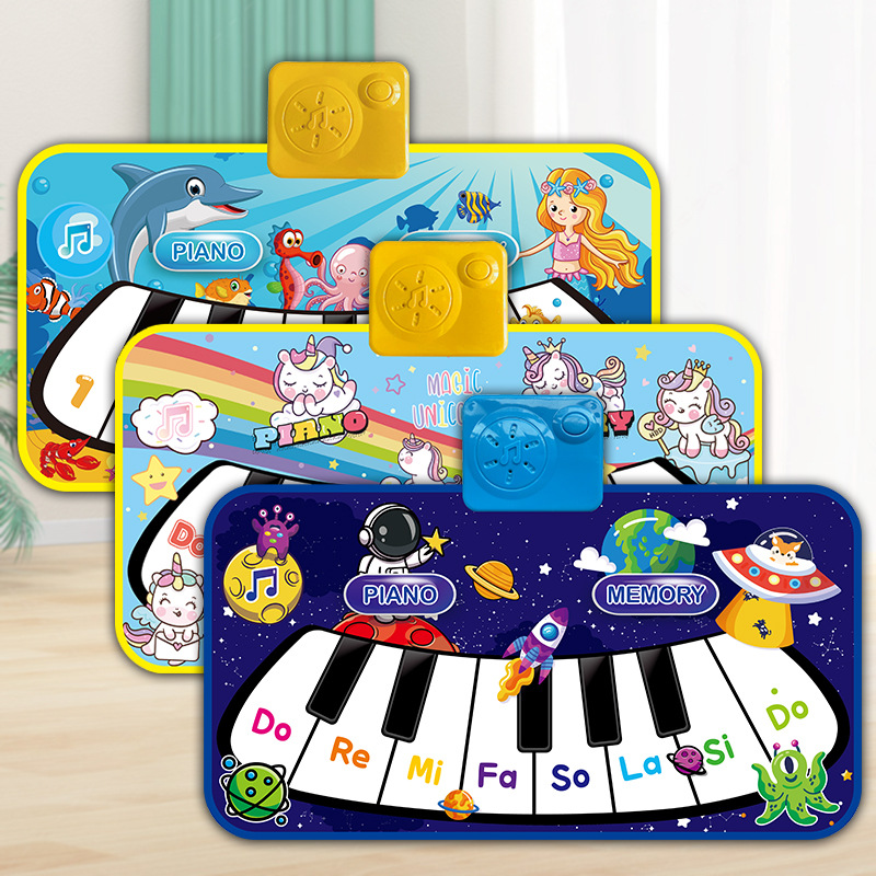 New cross-border hot-selling children's piano mat, baby early education musical toy, small musical piano, parent-child interactive science education