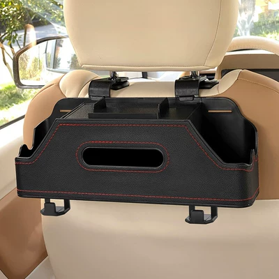 Car-Mounted Multifunctional Storage Box, Seat Car storage bag/box - minimalist-black-chair-back-organizer-with-upgraded-integrated-phone-holder