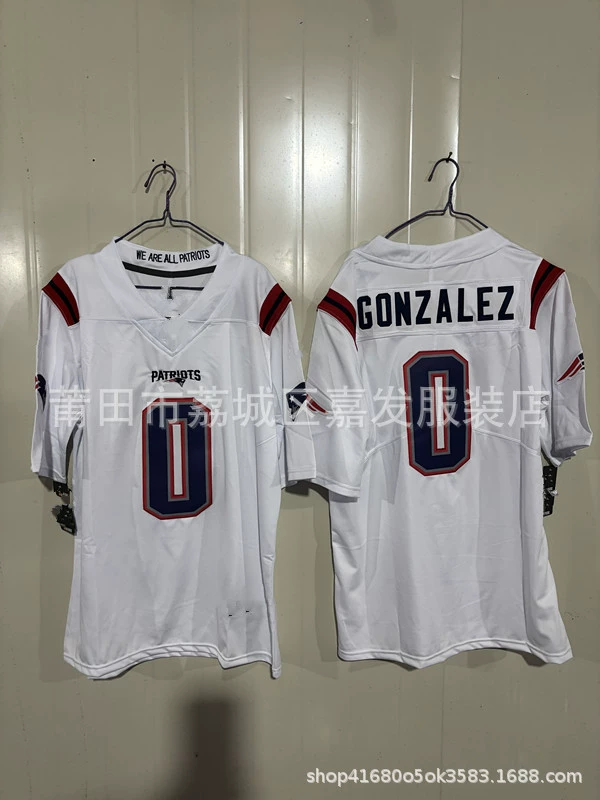 Внешнеторговое предложение футбольная майка Пэтриотс 12# BRADY10#MAYE #11