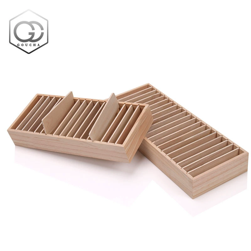 Display Rack Storage Box Solid Wood from Yomiego