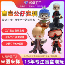 树脂PVC盲盒公仔定制卡通玩偶潮玩手办定做企业吉祥物注塑IP订制