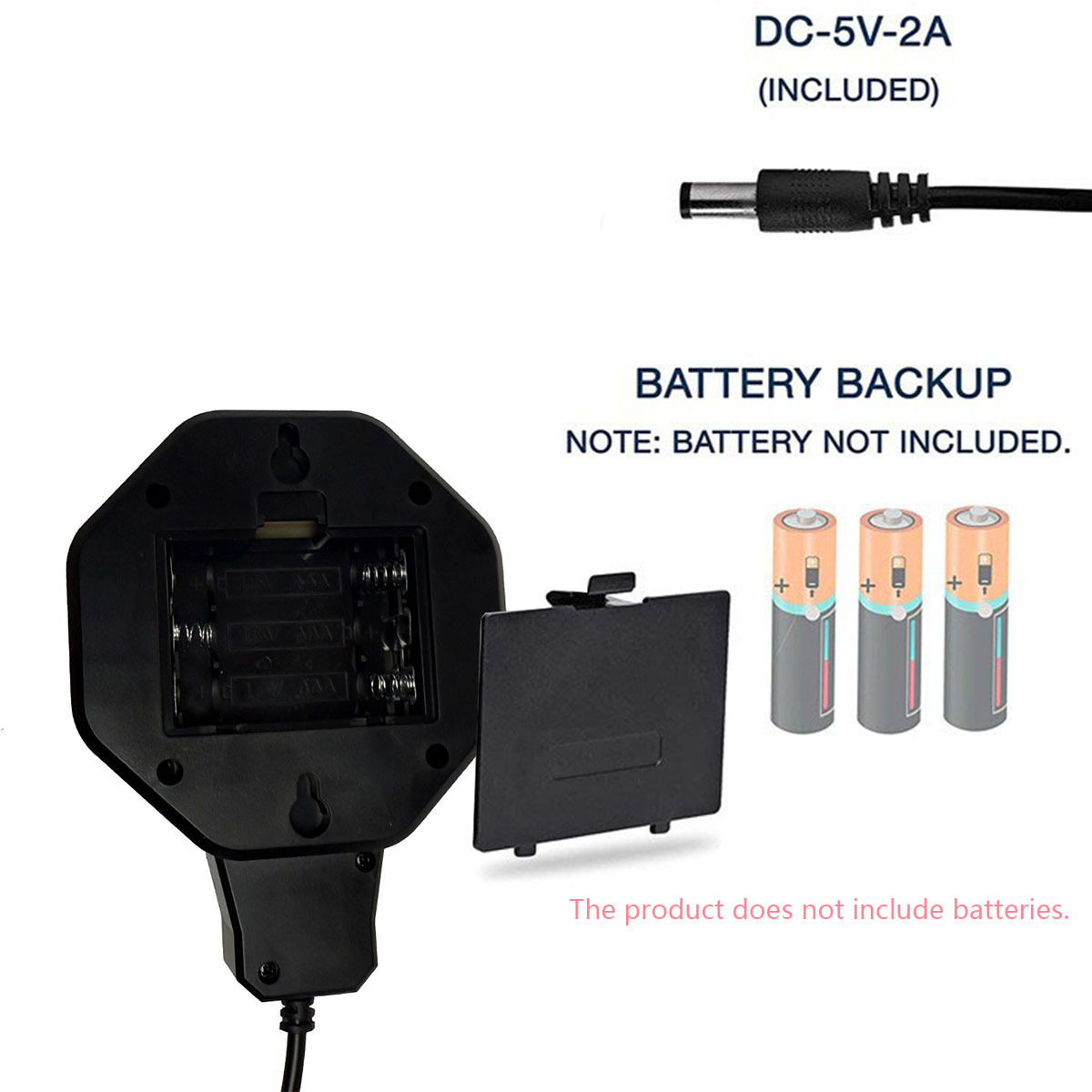 Adjustable Garage Parking Sensor Aid with Led Indicator Dual Power Rotary Connector