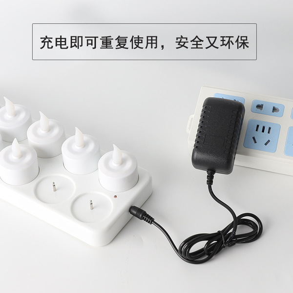 12 white shell LED charging simulation Electronic candlelight…