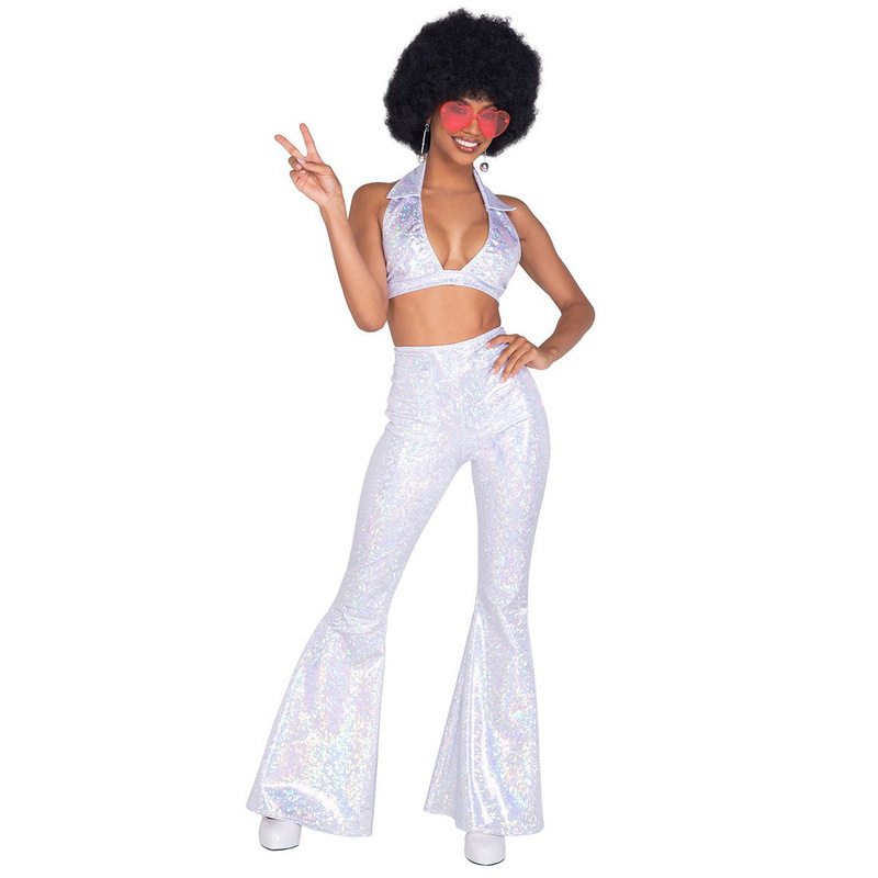M-Xl Women's 80S Retro Disco Uniform Cosplay Cos Halloween Costume Performance Prom Suit