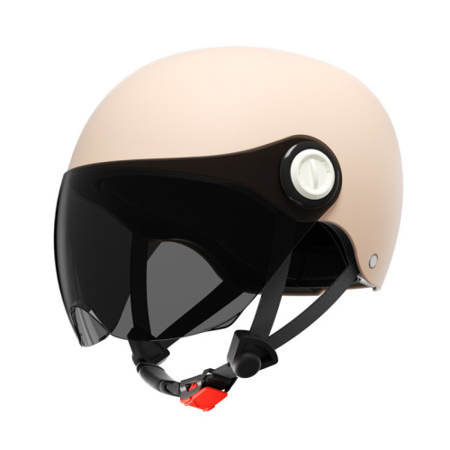 National Standard 3C Certification Electric Car Helmet Women's Summer Electric Car Safety Helmet Four Seasons Universal Motorcycle Half Helmet Men
