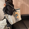 Shopping bag, fashionable retro shoulder bag, capacious one-shoulder bag, Korean style, city style