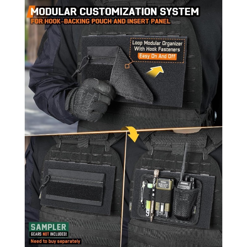 Tactical Tool Kit Molle Magic Tape Tactical Vest Armband Connection Adhesive Panel Tactical Vest Expansion Board