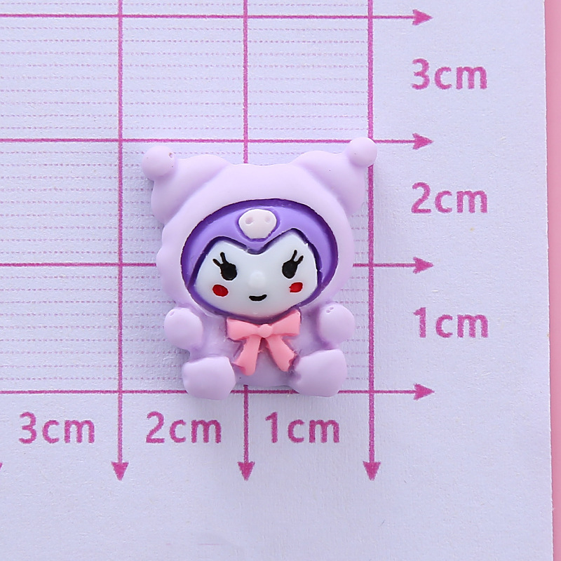 Nueva historieta Sanrio resina accesorios DIY pegamento crema teléfono móvil Shell parche tocado diadema etiqueta engomada del coche material