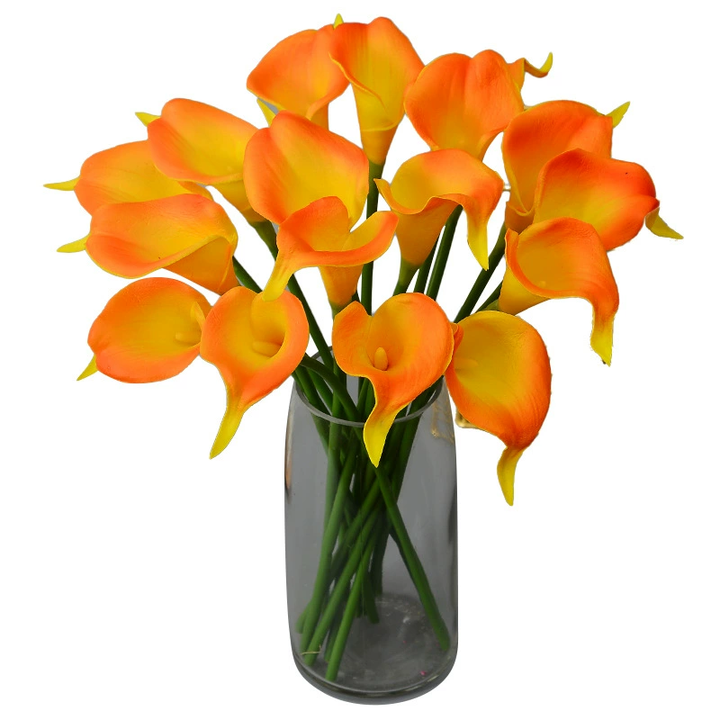 Realistic polyurethane small calla lilies, home decor, wholesale