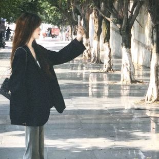Spring and Autumn Business Wear Small Suit Tops Women's 2025 New Office Interview Two Button Black Suit Top