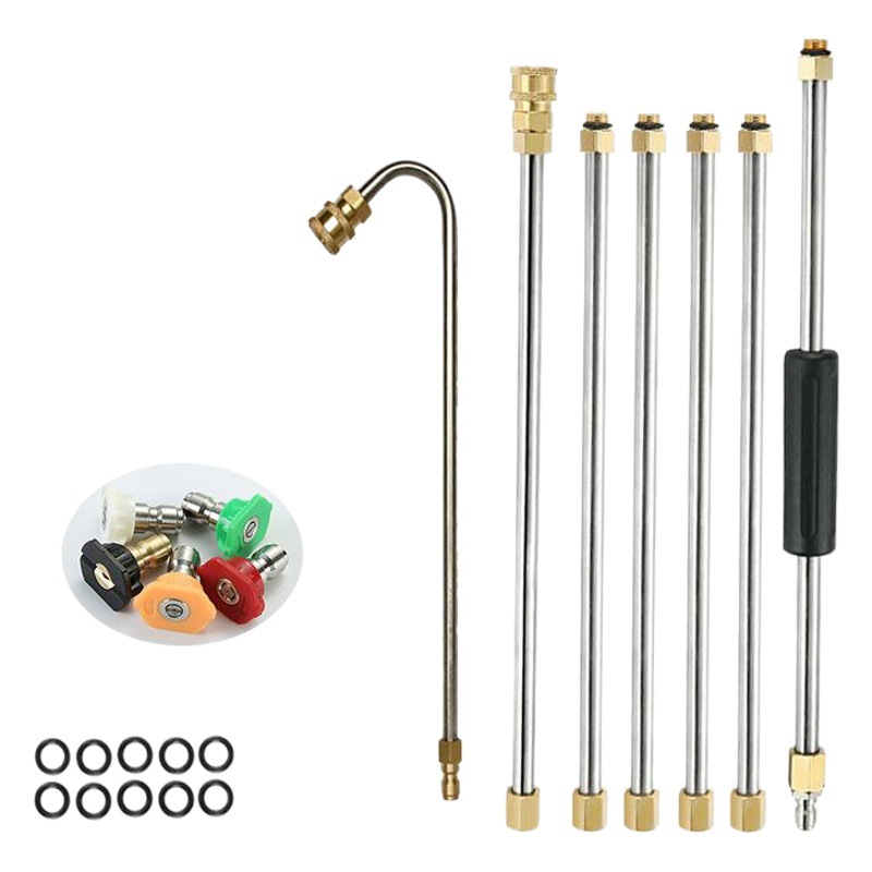 Lavadora de alta presión PISTOLA DE PULVERIZACIÓN lavadora de coches pistola de agua cabeza varilla de extensión aire acondicionado PISTOLA DE PULVERIZACIÓN varilla traje de fábrica al por mayor