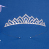 Fashionable hair accessory for princess, crown, metal headband, children's golden water, European style, simple and elegant design