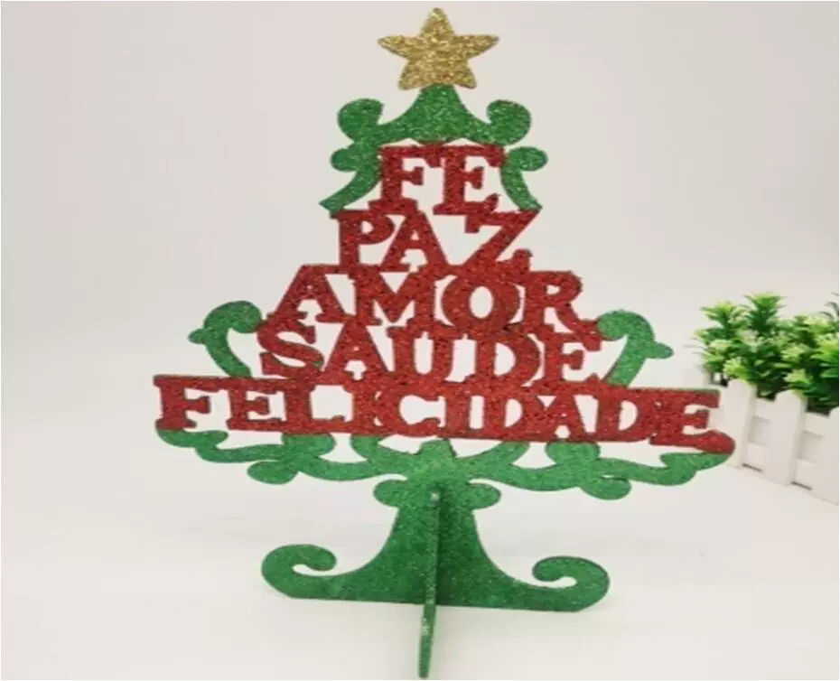 Деревянная мини-елка Украшение Рабочего Стола рождественские украшения открытие сцены макет DIY рождественские подарки