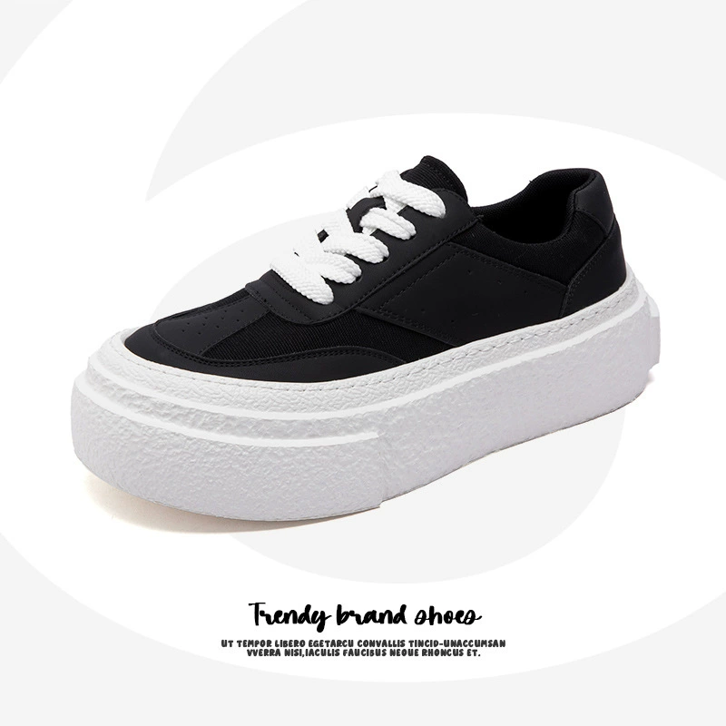 Весенне-осенние кроссовки 2025 года на толстой подошве, модные повседневные кроссовки на платформе, увеличивающие рост, дышащие белые кроссовки на платформе 2008 года