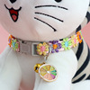 Brand colorful choker, small bell, pet, wholesale, lace dress, cat