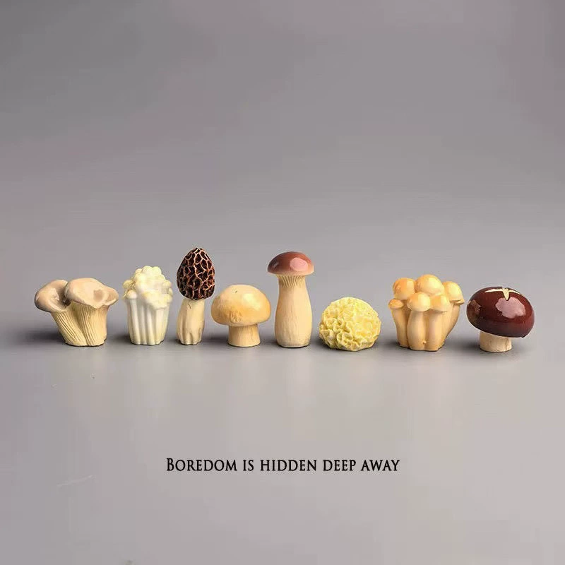 Поставьте несколько милых грибов, чтобы вылечить рабочий стол компьютера, украшения для рабочего стола в японском стиле.