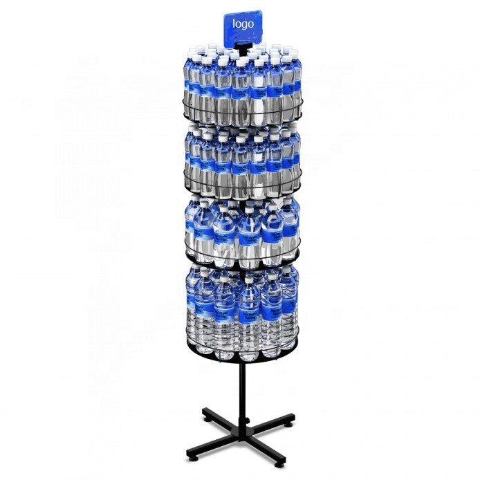 饮料置物货架展示架铁管加粗加厚金属托盘饮料毛绒玩具展示架