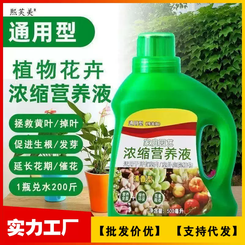 养花营养液通用浓缩型绿箩植物水培水养观音竹富贵竹土养发财树肥