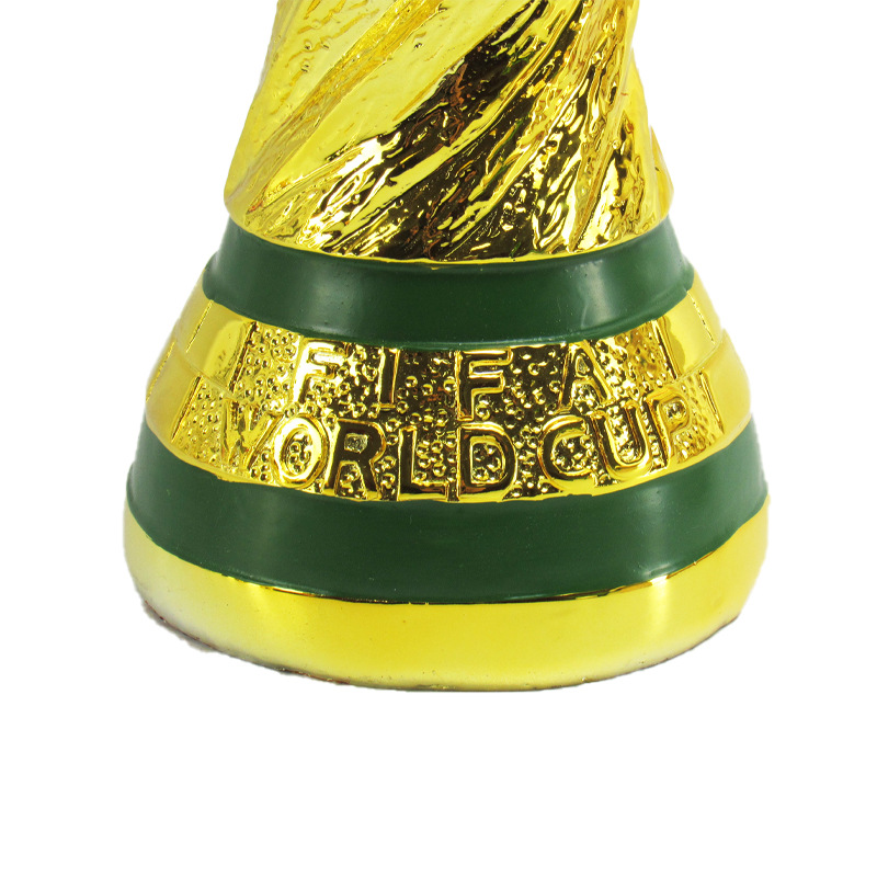 Copa del mundo Hércules Copa trofeo modelo fútbol juego de fans recuerdo galvanoplastia adornos de resina transfronteriza comercio exterior