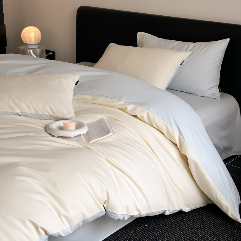 Alta gama A clase 100 algodón molido cuatro piezas para engrosar sábanas de algodón cubierta de cama caliente de otoño y invierno cuatro piezas